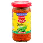 Telugu Foods Karela / Bitter Melon Pickles with Garlic 300 g (Jar)