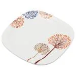 Dinesmart Primera Vintage Square Melamine Half Plate 7.5 inch