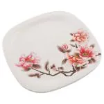 Dinesmart Primera Yellow Petal Square Melamine Half Plate 7.5 inch