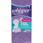 Whisper Clean & Fresh Daily Liners (Normal) 20 pads
