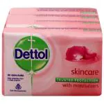 Dettol Skincare Soap with Moisturizers 125 g (Pack of 4)