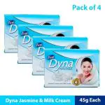 Dyna Jasmine & Milk Cream Soap 45 g (Pack of 4)
