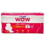 Vwash Wow Ultra Thin Expert Intimate Hygiene Sanitary Napkin with Wings (Regular) 16 pads