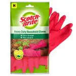 Scotch-Brite Fresh Lemon Scent Heavy Duty Household Gloves (M) 2 pcs