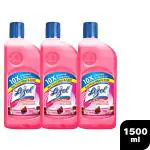 Lizol Floral Disinfectant Surface Cleaner 500 ml (Pack of 3)