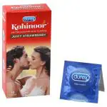 Durex Kohinoor Juicy Strawberry Condoms 10 pcs