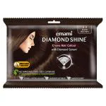 Emami Diamond Shine with Diamond Serum Ammonia Free Creme Hair Colour, Dark Brown (3) (20 g + 20 ml)