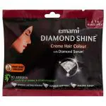 Emami Diamond Shine with Diamond Serum Ammonia Free Creme Hair Colour, Burgundy (4.16) (20 g + 20 ml)