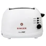 Singer Duo 2 Slice Pop Up White Toaster 700 W