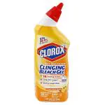 Clorox Crisp Lemon Scent Clinging Bleach Gel Toilet Bowl Cleaner 709 ml