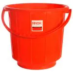 Home One Virgin Red Plastic Bucket 16 L