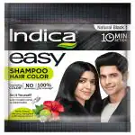 Indica Easy Shampoo Hair Colour, Natural Black (1) 18 ml