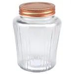 Roxx Shazam Transparent Round Glass Jar 260 ml