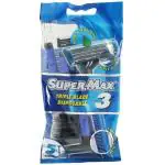 Super-Max Triple Blade Disposable Razor 5 pcs