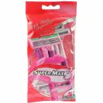 Super-Max Triple Blade Disposable Razor for Women 5 pcs