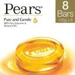 Pears Pure & Gentle Soap 125 g (Pack of 8)