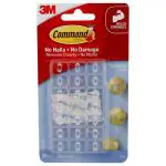 3M Command Clear Plastic Decor Clip (20 Clips & 24 Mini Strips)