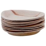 Ezee Eco-Friendly Round Areca Leaf Disposable Plates 8 inch (10 pcs)