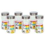 Steelo Sobo Transparent Round Plastic Container 250 ml (Set of 6)