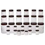 Steelo Solitaire Plastic Transparent Container Set (30 pcs)