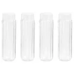 Steelo Seesa Clear Plastic Bottle 1 L (Set of 4)