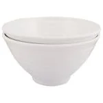 Iveo White Solid Melamine Popcorn Bowl 750 ml (Set of 2)