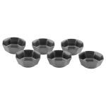 Iveo Octa Solid Black Melamine Chatni Bowl 80 ml (Set of 6)