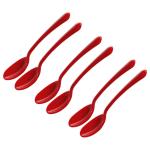 Iveo Solid Red Melamine Tea Spoon 18 cm (Set of 6)