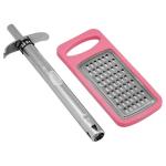 Ritu Super Pink Stainless Steel Gas Lighter and Grater (No. R-1)