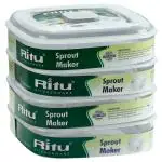 Ritu Square Plastic 4 Container Large Sprout Maker (J-163)