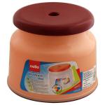 Cello Roman Beige and Brown Round Plastic Stool 21 cm (Small)