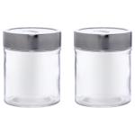 Roxx Trigo Glass Jar 350 ml (Set of 2)