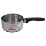 Vinod Round Stainless Steel Induction Friendly Capsule Bottom Sauce Pan (Size 11)