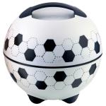 Pinnacle Sunny Black & White Football Stainless Steel Casserole Lunch Box 1.8 L