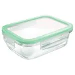 Signoraware Lock N Store Transparent Rectangular Glass Container 640 ml