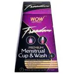 Wow Skin Science Freedom Premium Reusable Menstrual Cup (L) & Wash 120 ml