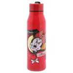 Disney Minnie Mouse Red Plastic Insulated Sipper Water Bottle 500 ml