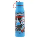Marvel Spider-Man Blue Plastic Insulated Sipper Water Bottle with Twist Open Cap 500 ml
