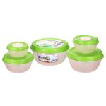 Princeware Fresh Assorted Plastic Bowl Container Set (5 pcs)