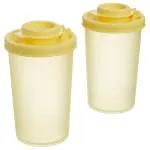 SignoraWare Lemon Yellow Plastic Spice Shaker 140 ml (Set of 2)
