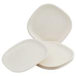 SignoraWare White Square Plastic Half Plate 20.3 cm (Set of 6)
