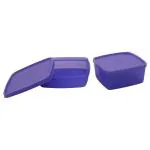 Signoraware Quick Carry Plastic Deep Violet Lunch Box with Bag 850 ml