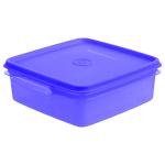Signoraware Easy-To-Carry Violet Square Plastic Container 850 ml