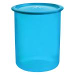 Signoraware Centre Press Turquoise Blue Round Plastic Container 1.2 L