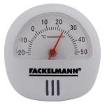 Fackelmann White Round Plastic Magnetic Thermometer 6 cm