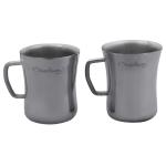 Neelam Round Double Walled Stainless Steel Drum Mug 150 ml (Set of 2)