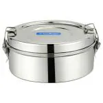 Neelam Double Decker Round Stainless Steel Lunch Box 7 inch