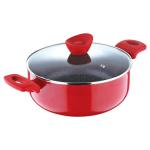 Bergner Bellini Plus Red Aluminum Induction Base Casserole with Glass Lid 4.2 L