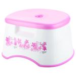 Joyo Super Pink Printed Small Plastic Bath Stool