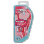 Super-Max Confidence 3 Disposable Razor for Women 4 pcs